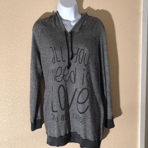 “All you need is Love & more coffee” hooded shirt
